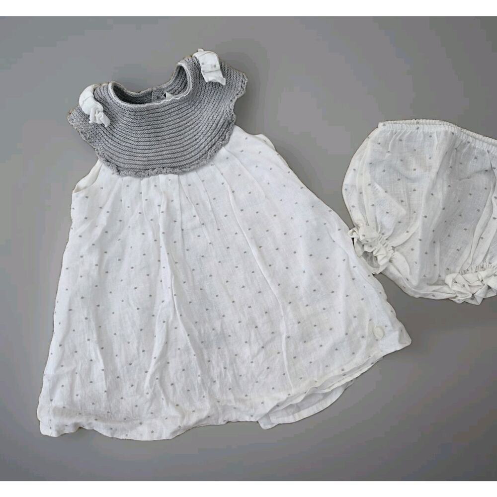 Pili Carrera Designer High End Knit‎ Cotton Dress Set 2T